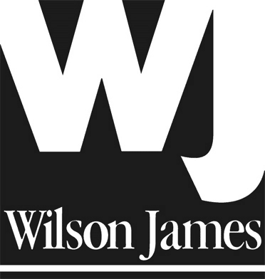 Black & White Wilson James Logo