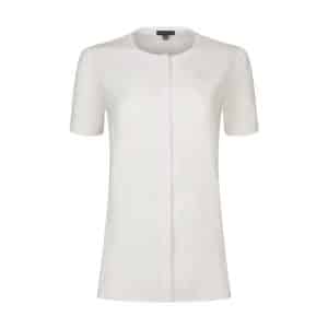 Feminine White Short Sleeve Blouse